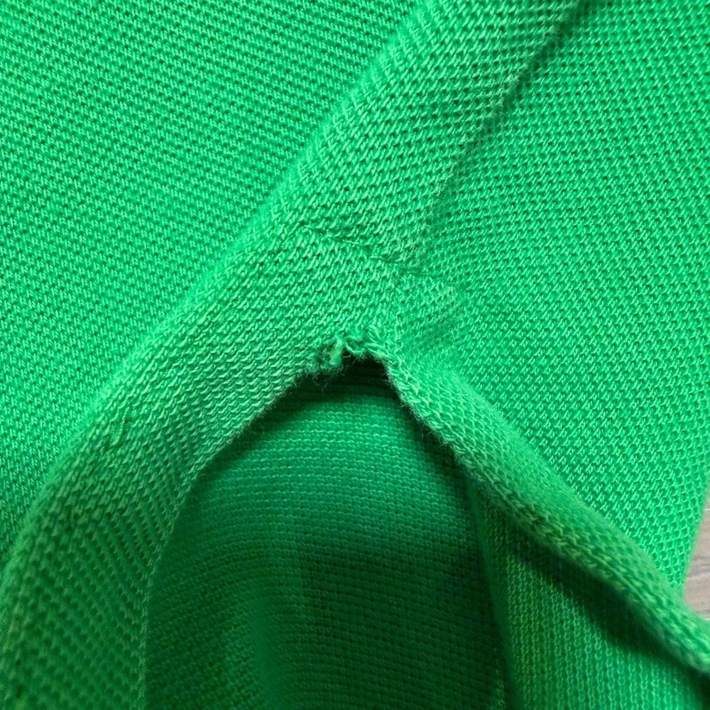 Polo Ralph Lauren Mens XL Kelly Green Short Sleeve Pique Polo Shirt‎ Purple Pony